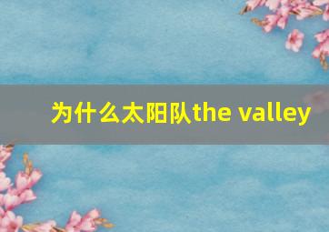 为什么太阳队the valley